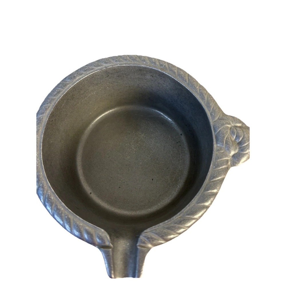 Wilton Armetale Gourmet Grillware Saucepan Rope Trim Pour Spout Pewter Gray USA - Picture 3 of 5
